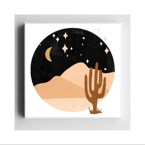 Framed Canvas Wall Art Desert Moonscape Home Decor